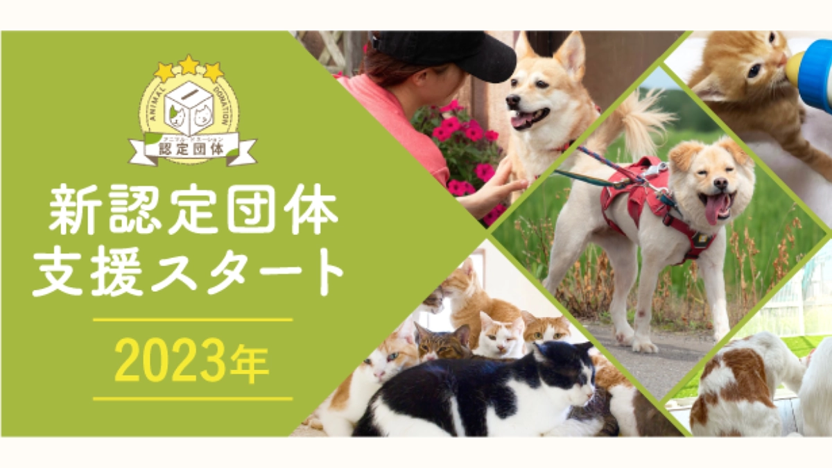 12月1日（金）アニマル・ドネーションの認定団体に新たに6つの団体が加わりました！