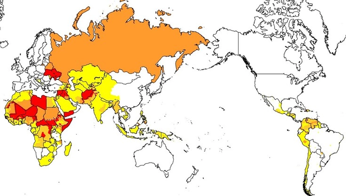 カウントダウン#6DAYS to go!! 外務省海外安全情報マップとアジア学院卒業生マップ