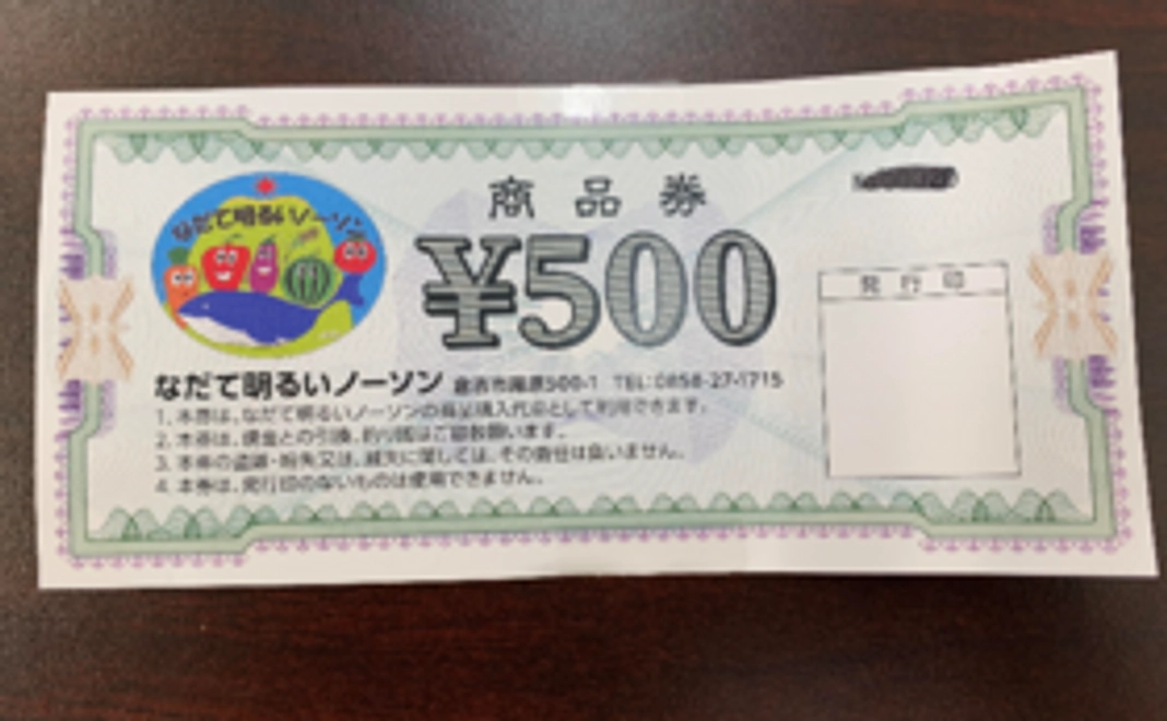 【地元支援者向け】ノーソンの商品券