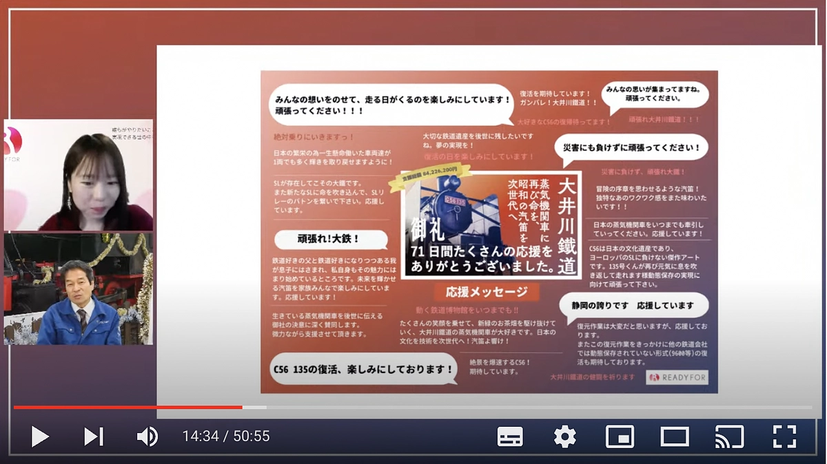 【クラウドファンディング終了報告会 生配信】の様子をレポート