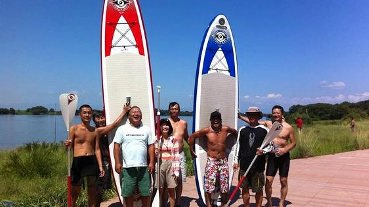 スタンドアップパドルボードによる水難事故防止活動