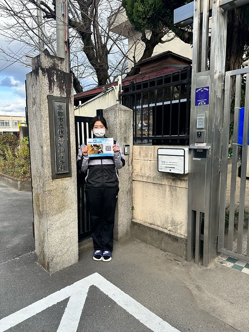 試合用のチラシを配布しました！