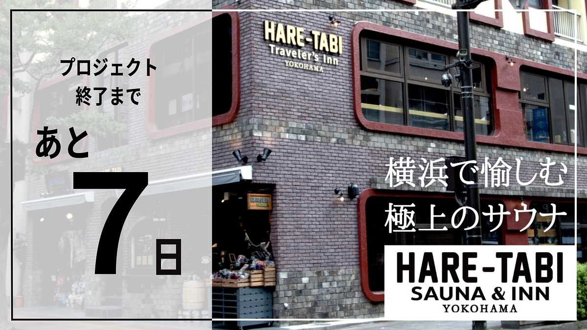 クラウドファンディング終了まで残り7日！！