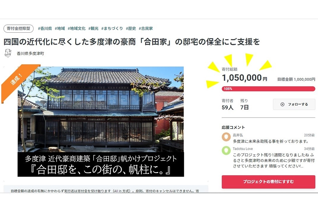 皆さまのおかげで目標金額達成しました！