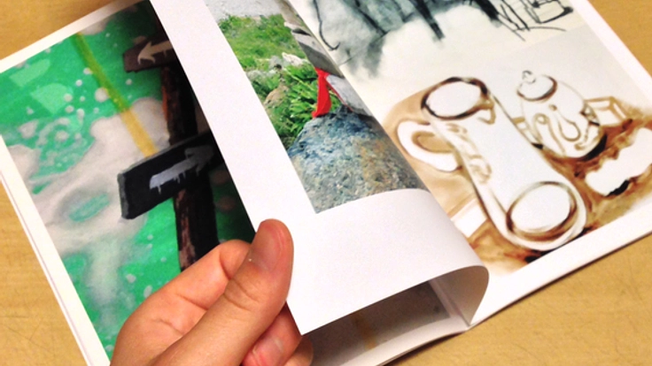 若手現代美術家によるアートブックを制作します