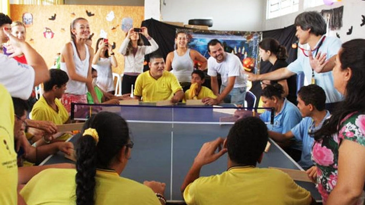 障がい者も楽しめるスポーツ、卓球バレーをブラジルで広めたい！