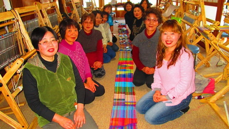 いろんな被災地とあなたを繋ぐ織物巡回共同作業(国内編)