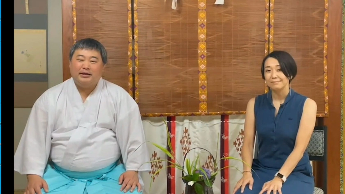 乳神神社祝40周年 ヨガインストラクター角畠あさみさんと対談