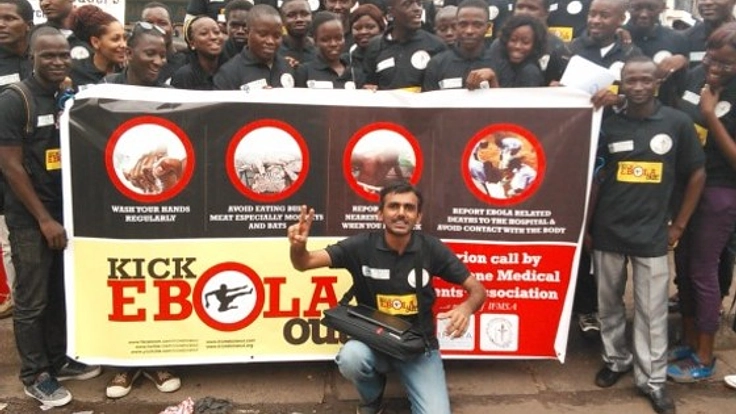 エボラ出血熱啓発活動を行なうための支援物資を現地に送りたい！