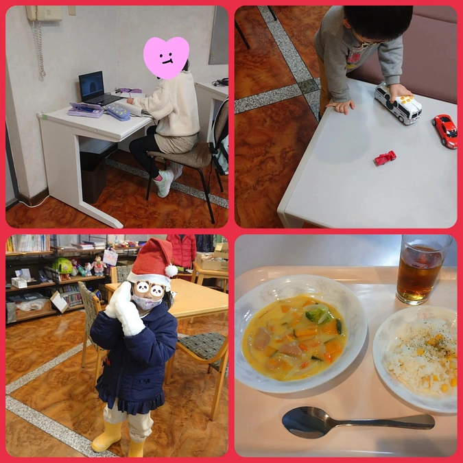 小さいサンタさんが遊びにきてくれました♪