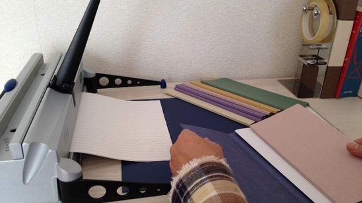 折り畳めるノート「ウイングノート」のお洒落タイプを作りたい！