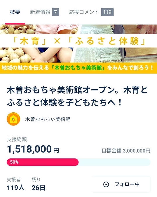 ついに５０％達成！