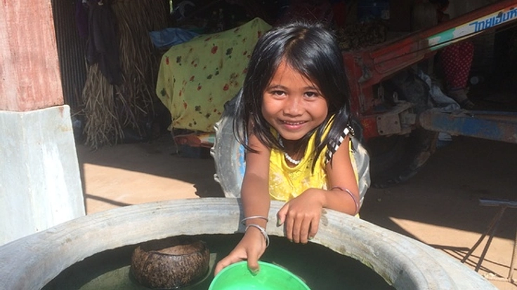 カンボジア、シェムリアップに井戸を5基掘削したい