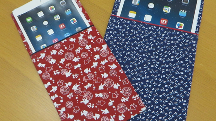 江戸文様を使用した、和のテイストのiPadケースを作りたい!