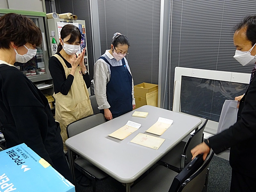 文庫本カバー発送＆リターンの作業