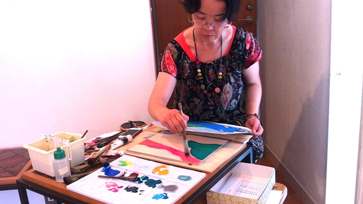 ニューヨークの「100人展」に、日本独自の木版画を展示したい