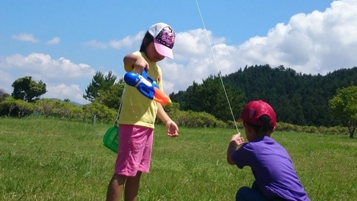 福島の親子を高知に招き、自然の中でのびのび遊ばせたい！