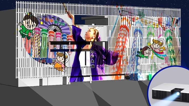 七夕祭りに愛知県一宮市でプロジェクションマッピングをしたい!