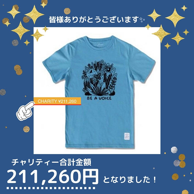 JAMMINコラボチャリティー企画が終了いたしました👕