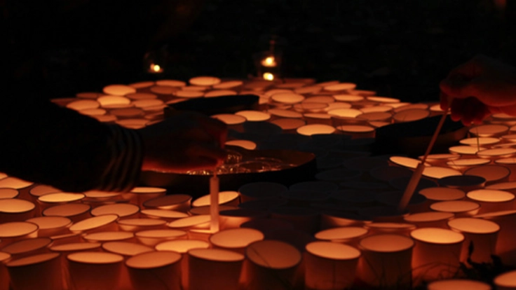 大阪府千里ニュータウンに人口と同数の9万個のあかりを灯したい