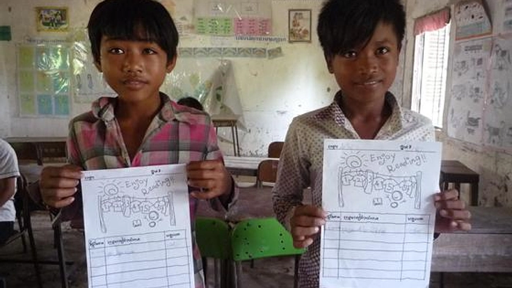 坂野カップ～クメール語で読書感想文コンテストを～