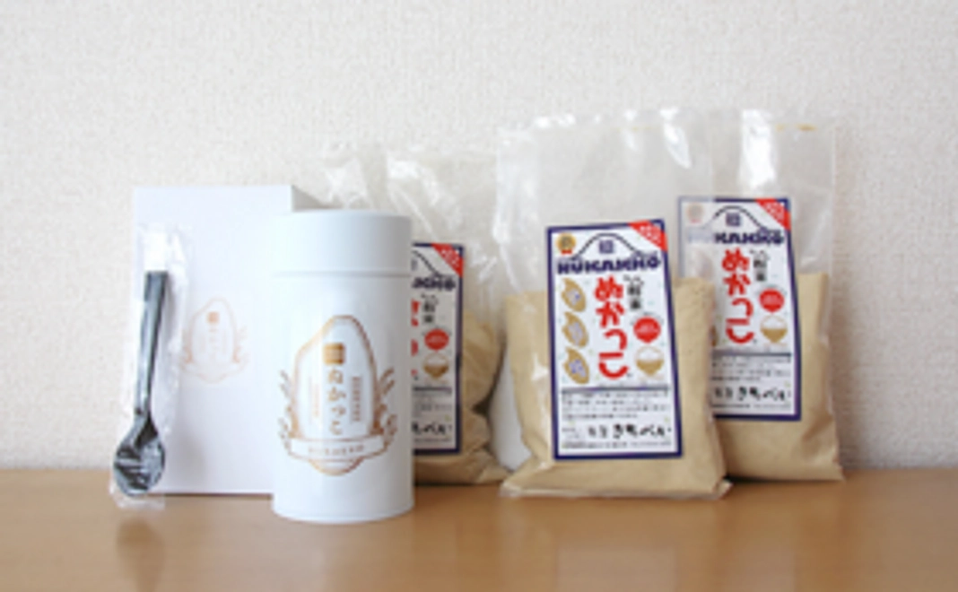 食べる米ぬか「ぬかっこ」1缶＋詰め替え用2袋セット