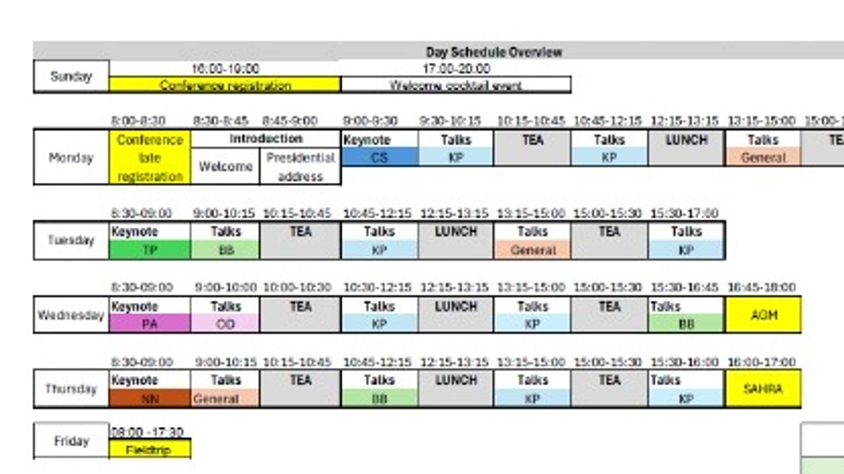 口頭発表とポスター発表はともに９月１０日（火）になりました