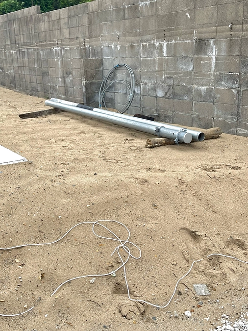 電柱とニューマイカーゴトラック⭐️がはいります笑