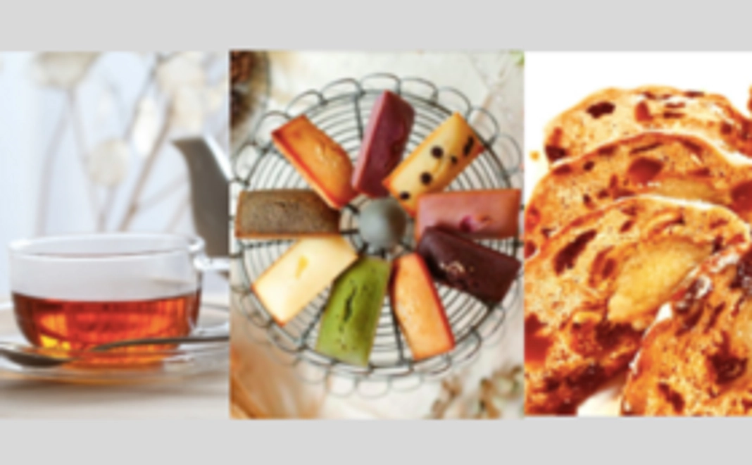 【おすすめ！気仙沼を応援！】フィナンシェ＆シュトーレン＆和紅茶セット