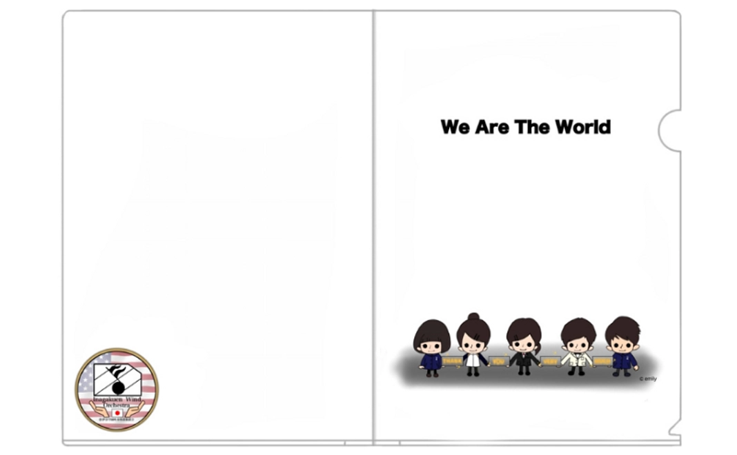 アメリカ遠征限定クリアファイル(We Are The World Ver.)