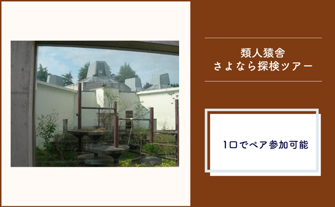 ＜京都市外在住の方および市内企業限定＞類人猿舎さよなら探検ツアー（ペア参加可）