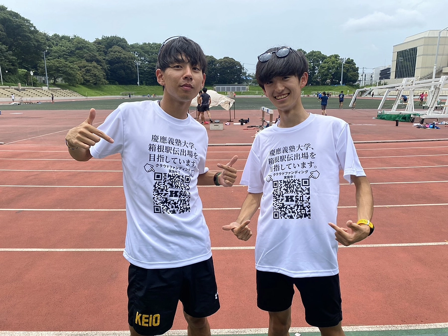 学生たちによる”クラファン”広報活動の様子