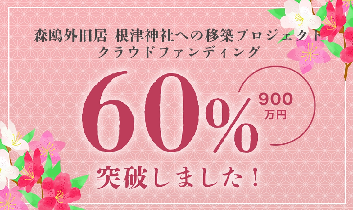 【御礼】第二弾プロジェクト60％達成しました！
