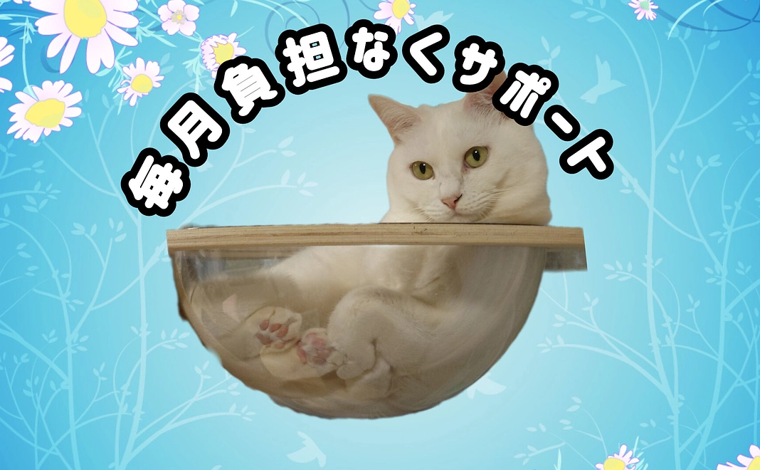 毎月負担なくサポート