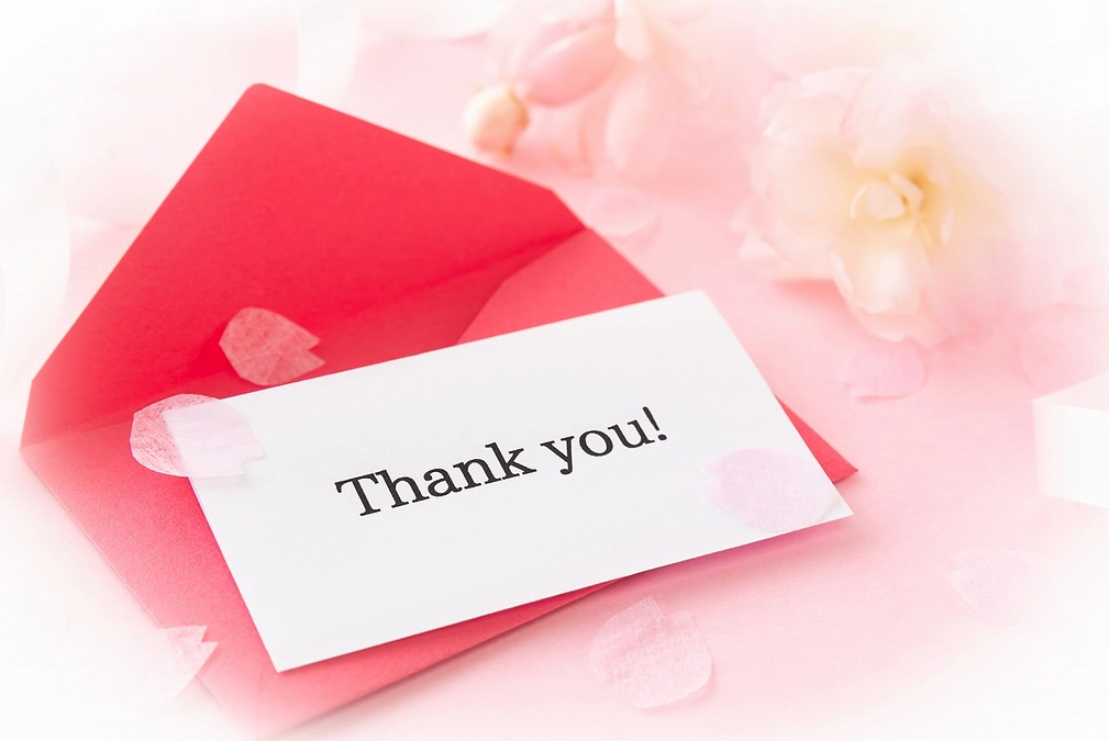 リターンのお礼メールを送信しました