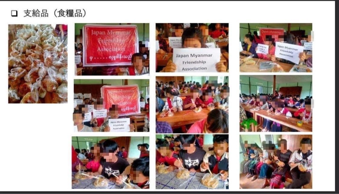 カレンニ州　食糧支援の様子