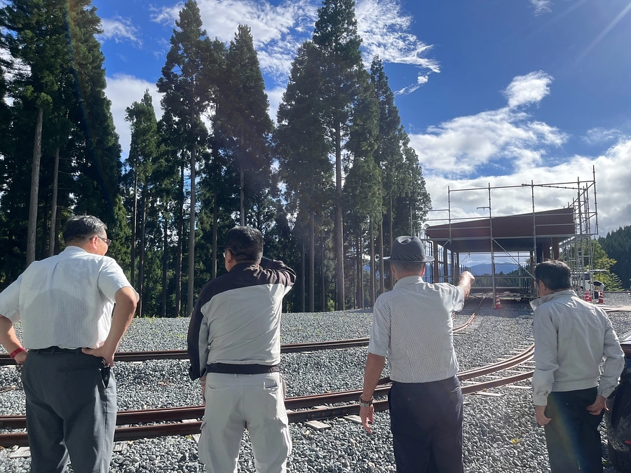 【駅舎建設 vol.3】駅舎の外装がかっこよすぎる！！ついでに芳名板用の壁面もGood！！！