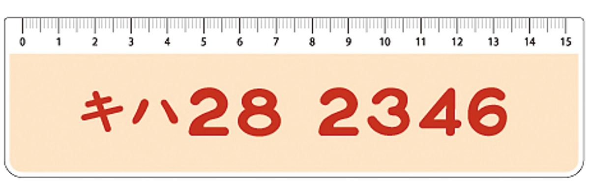 【返礼品紹介】車体番号定規