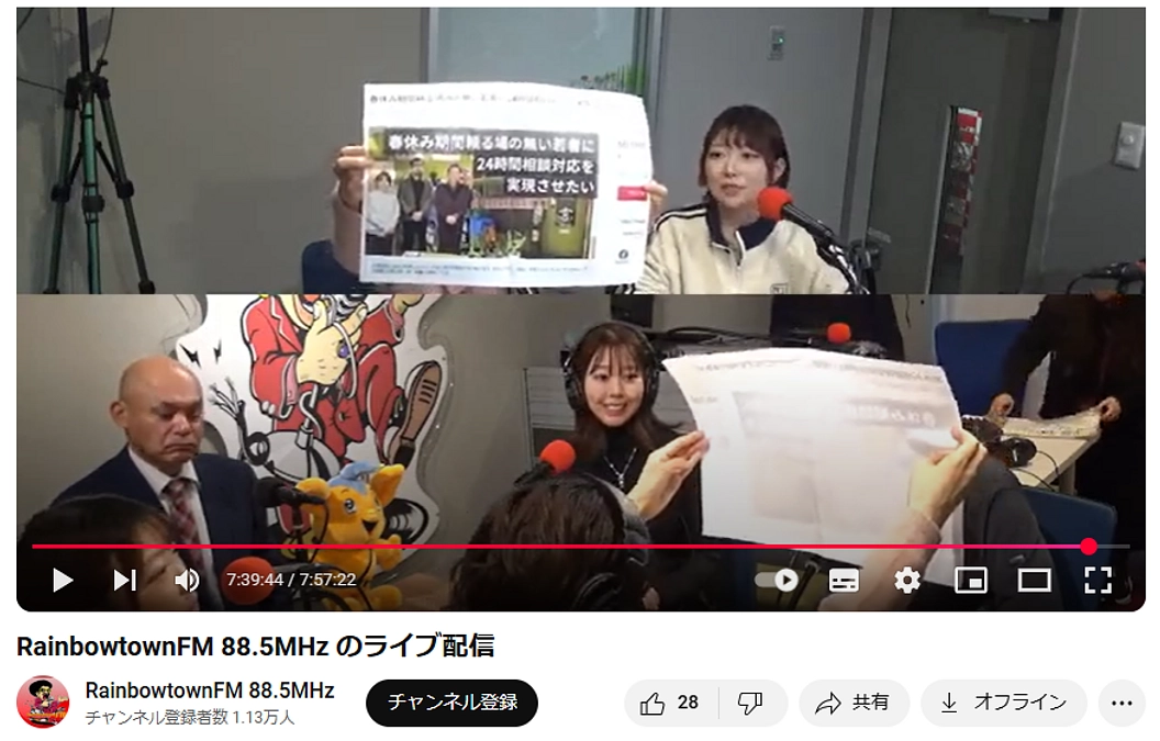 FMラジオでクラウドファンディングの告知をしました！