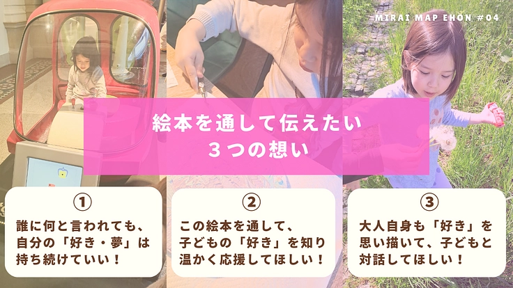 「自分の好き」を大切にして 夢を描く絵本を 子どもたちへ届けたい！ 4枚目