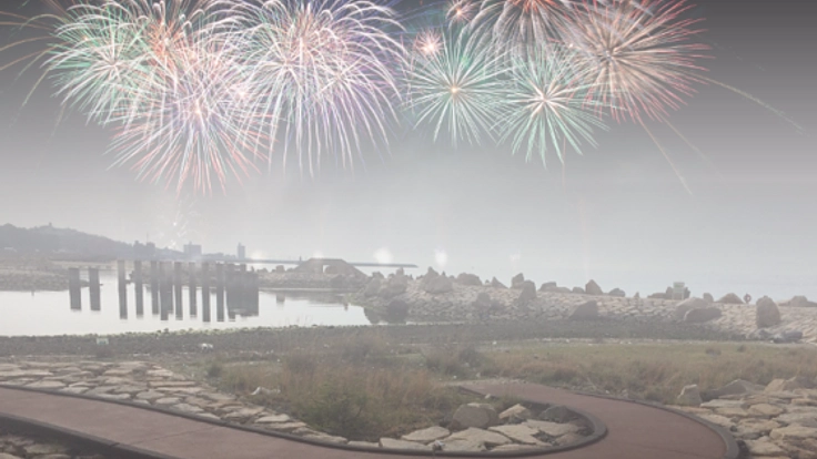 見たいんや！大阪阪南市の花火大会でスターマインが見たいんや！