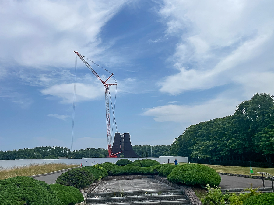 本日（令和5年7月8日）の北海道百年記念塔