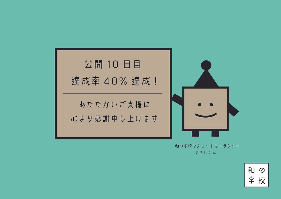 【公開から10日が経ちました】皆様のおかげで40％到達！