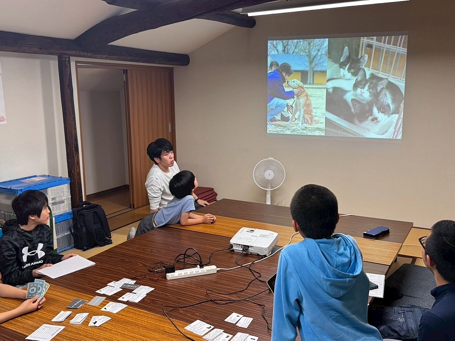 動物愛護をテーマにしたゲームを体験しました！