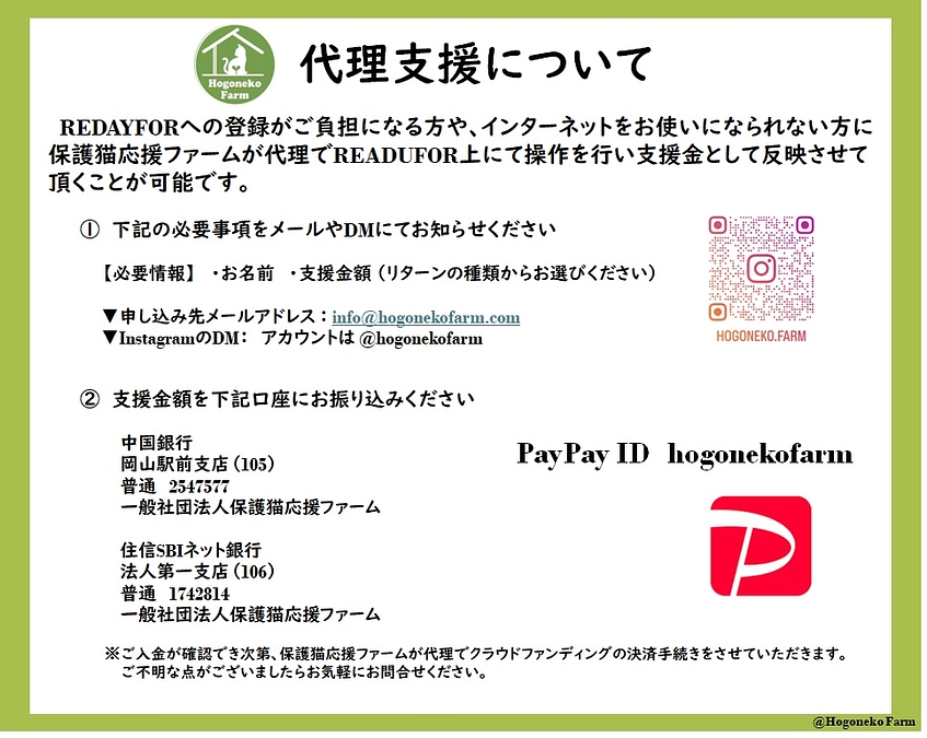 【代理支援について】