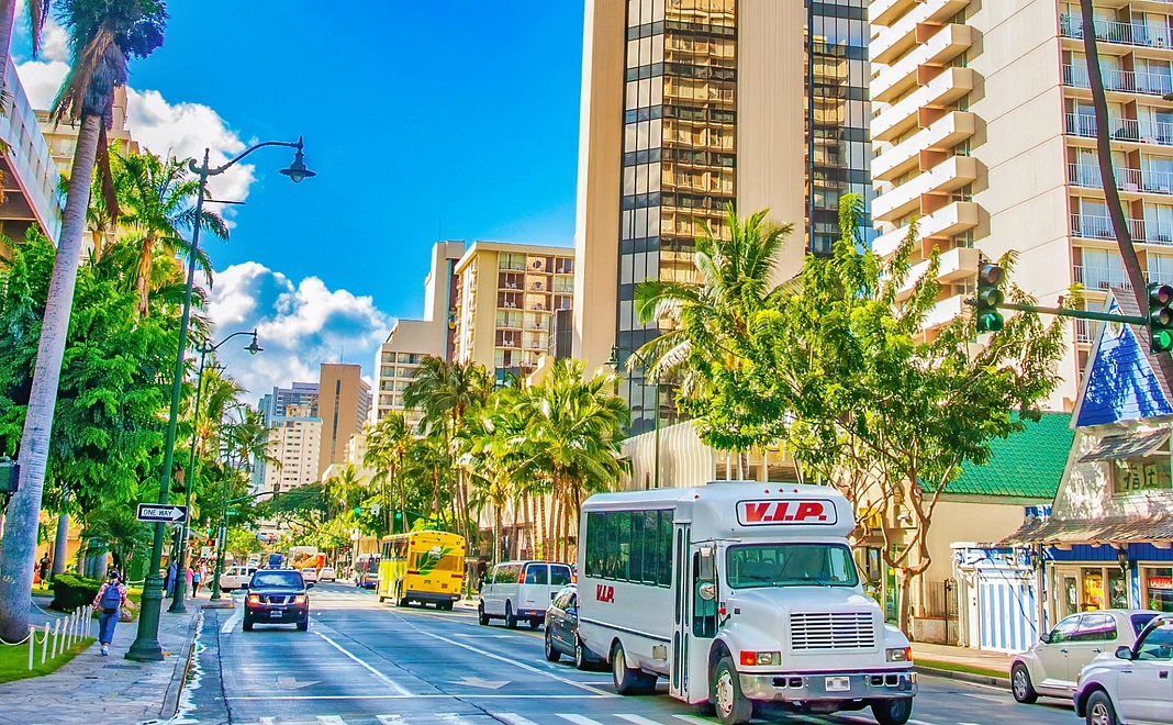 ハワイの絵はがき