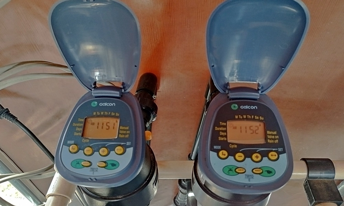 3/31灌水システムが、無事、稼働しました!