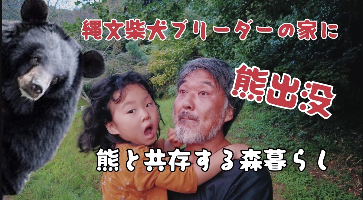 熊と共存する森暮らし。我が家に熊来てます。