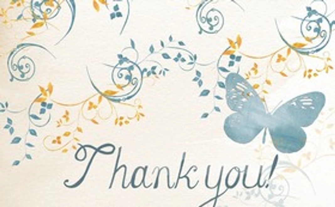 ベルギーよりサンクスカード