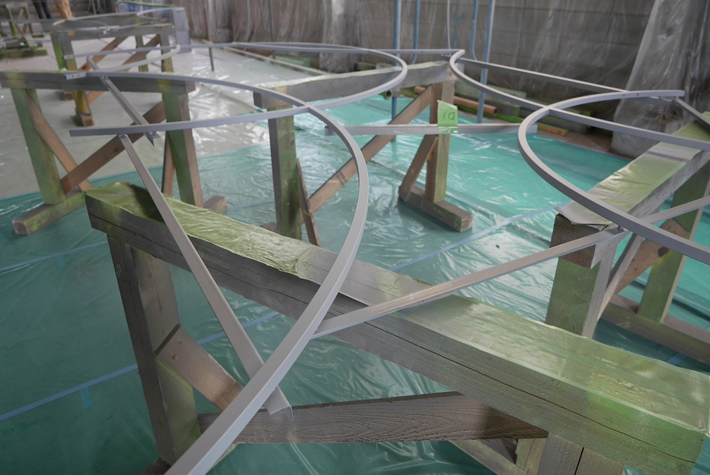 天井に取り付ける金色の輪のご報告